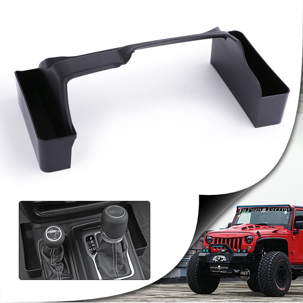Car Center Control Gear Shift Position Storage Box Interior Accessories for Jeep for Wrangler JL JLU & Gladiator JT 2018-2021 - Black