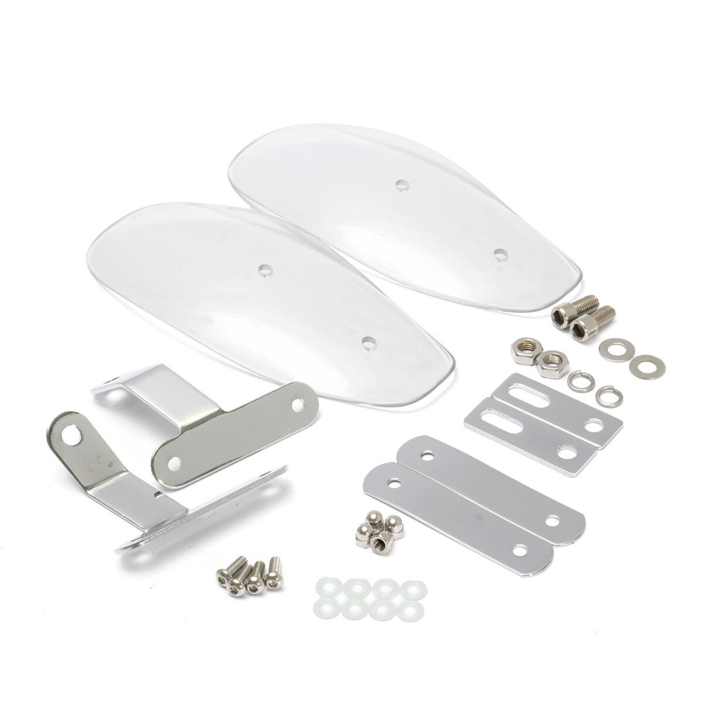 Motorcycle Hand Guard Handguard Wind Protector Shield For Honda/Harley - Transparent