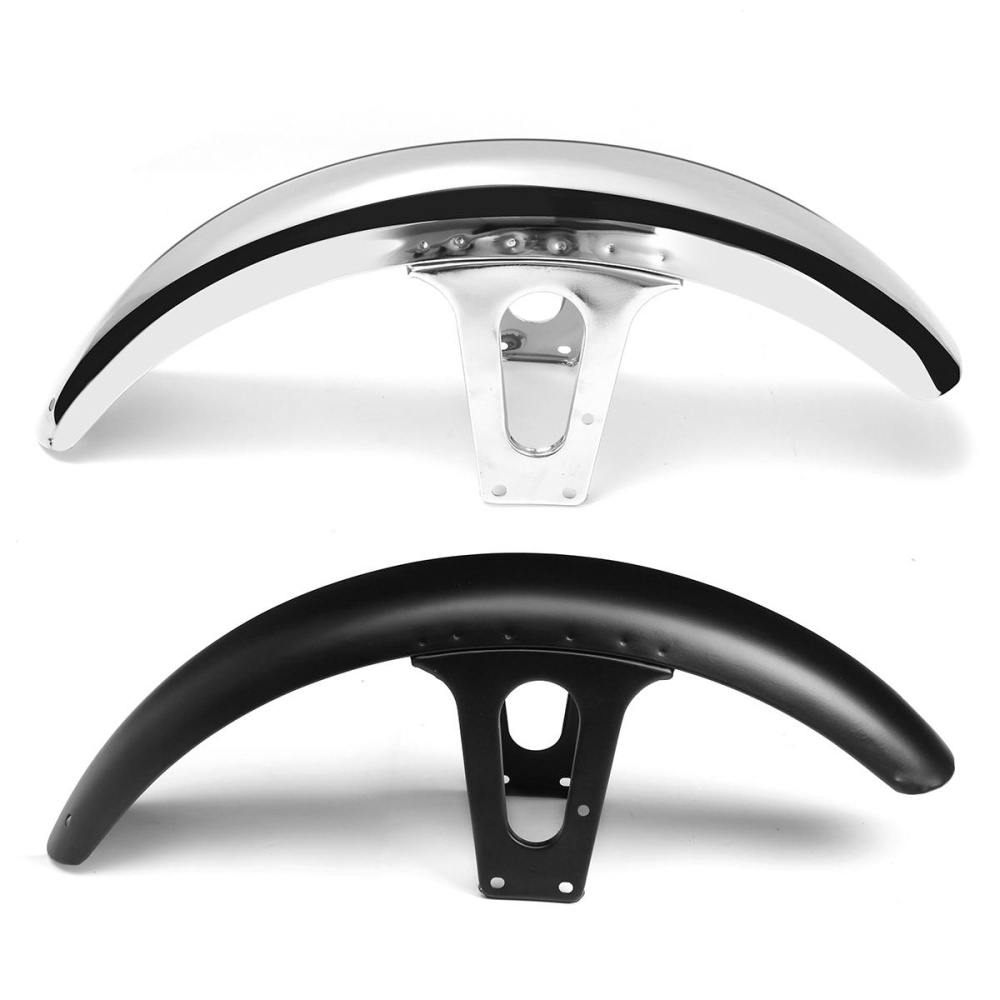 58cm Motorcycle Black Chrome Front Mud Guard Mudguard Fender For Honda CM125 - Chrome - Image 2