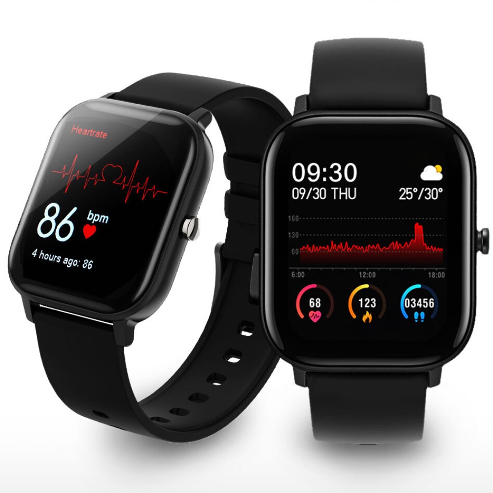 [bluetooth Call]Bakeey P9 1.54 Inch Full Touch Screen Heart Rate Blood Pressure Monitor Customized Watch Face Multi-language Support Smart Watch - Gr - Image 2