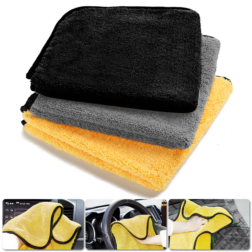 MATCC 12PCS Super Absorbent Microfiber Car Cleaning Towels Cleaning Cloths Vehicle Professional Care Washable Multi Use - Image 2