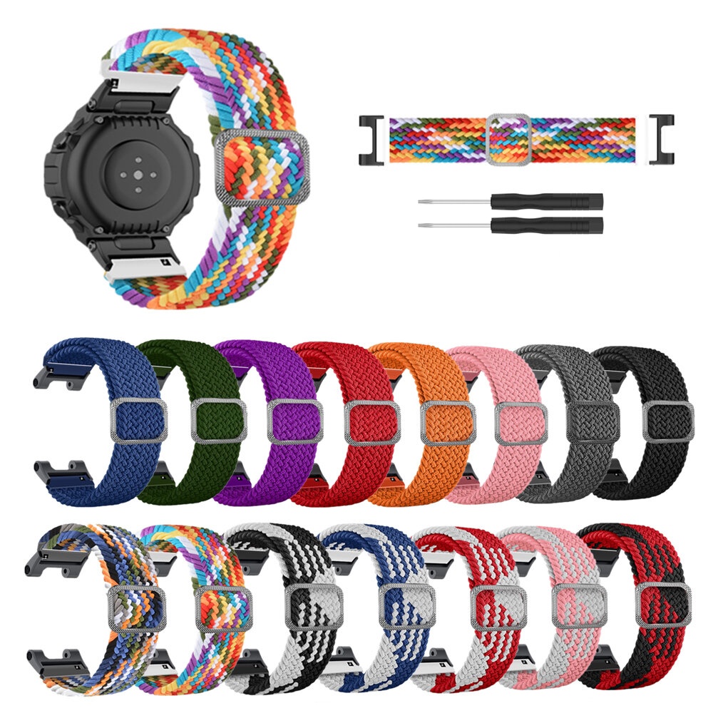 Bakeey Breathable Sweatproof Weave Watch Band Strap Replacement for Huami Amazfit T-Rex/ T-Rex pro Smart Watch - 001