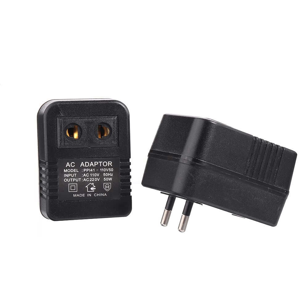 AC 110V to 220V AC Power Voltage Converter 50W Adapter Travel Transformer Step up Regulator Travel Portable - US