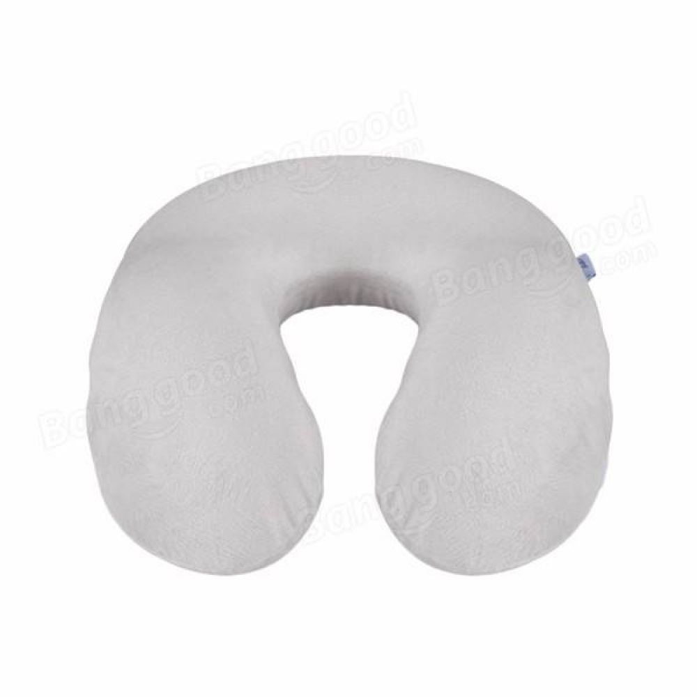 Car U Shape Pillow Memory Foam Nursing Cushion for Caring Cervical Neck 33×33×10.5cm - Gray - Image 2