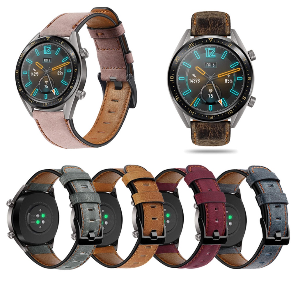 Bakeey 22mm Retro Watch Strap Replacement Watch Band for Huawei Watch GT Watch GT2 - Yellow