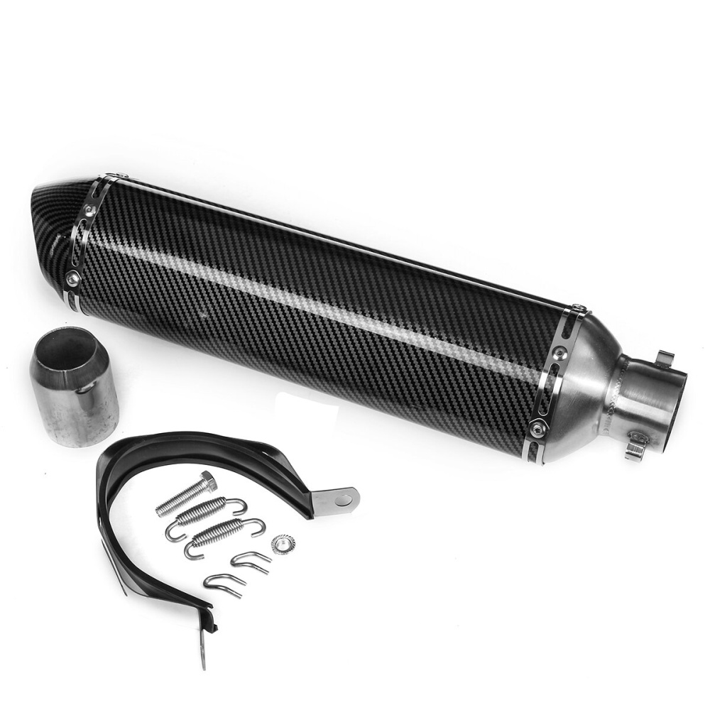 470mm 38-51mm Motorcycle Dirt Bike ATV Exhaust Muffler Pipe Silencer Universal - Image 2