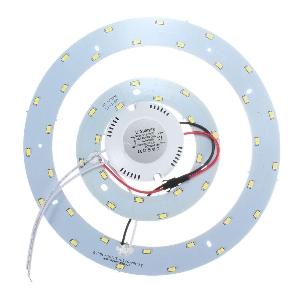 23W 5730 SMD LED Double Panel Circle Annular Ceiling Light Fixtures Board Lamp - Warm White - Image 2