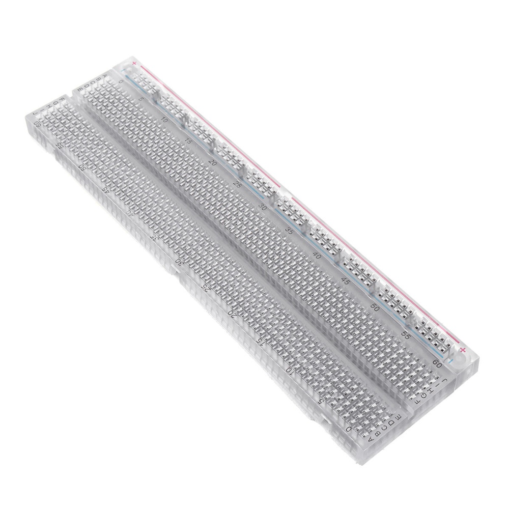 3pcs 730 Holes Transparent Breadboard Protoboard DIY Kit Universal PCB Circuit Board Solderless - Image 2