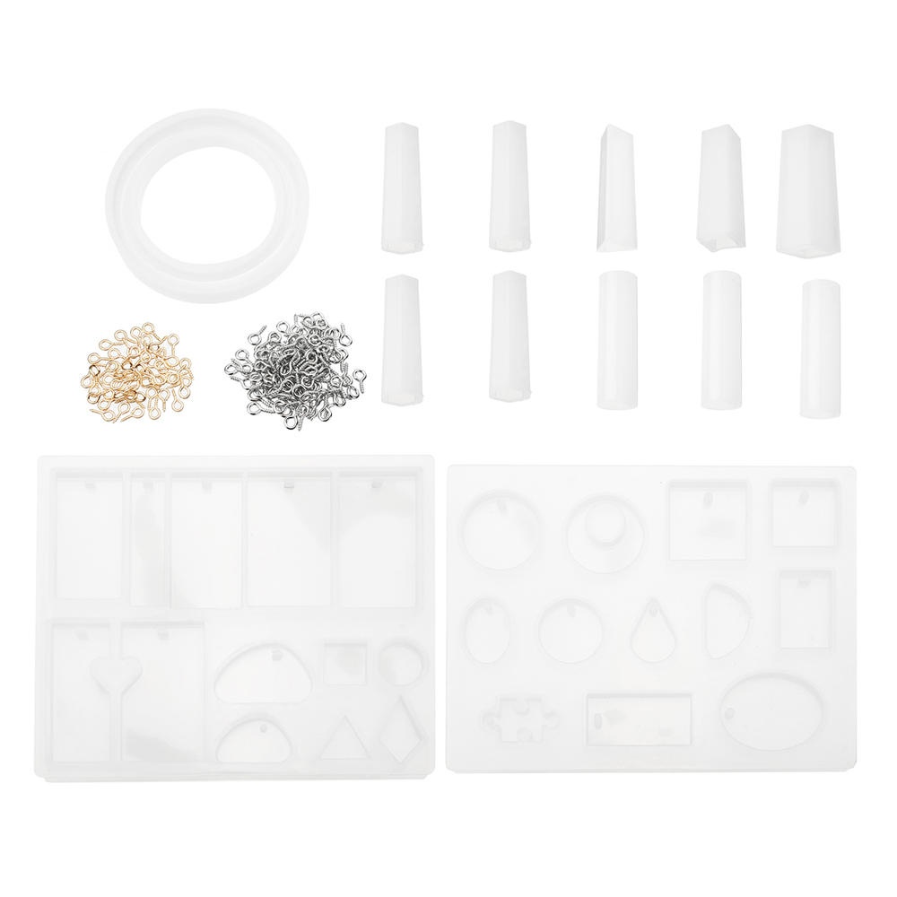 213Pcs Resin Casting Mold Kit Silicone For Necklace Jewelry Pendant Craft Making Tools - Image 2