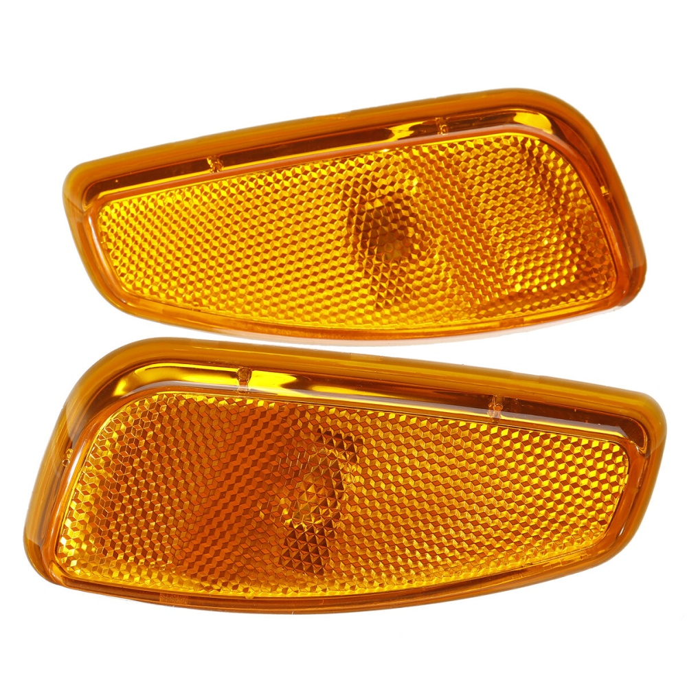 2Pcs Car Side Marker Lights Indicator Lamps With Cable Cover For Jeep Renegade 2015-2017 - Yellow - Image 2