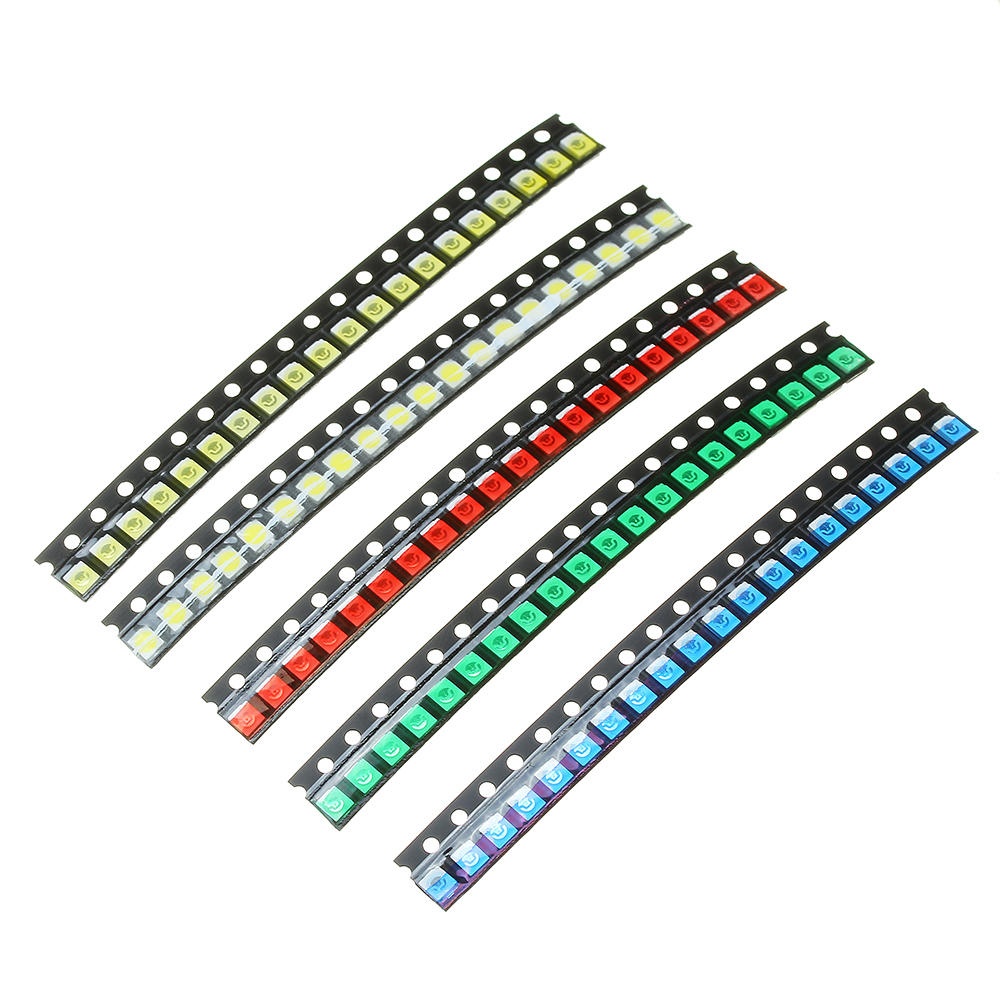 500Pcs 5 Colors 100 Each 1210 LED Diode Assortment SMD LED Diode Kit Green/RED/White/Blue/Yellow - Image 2