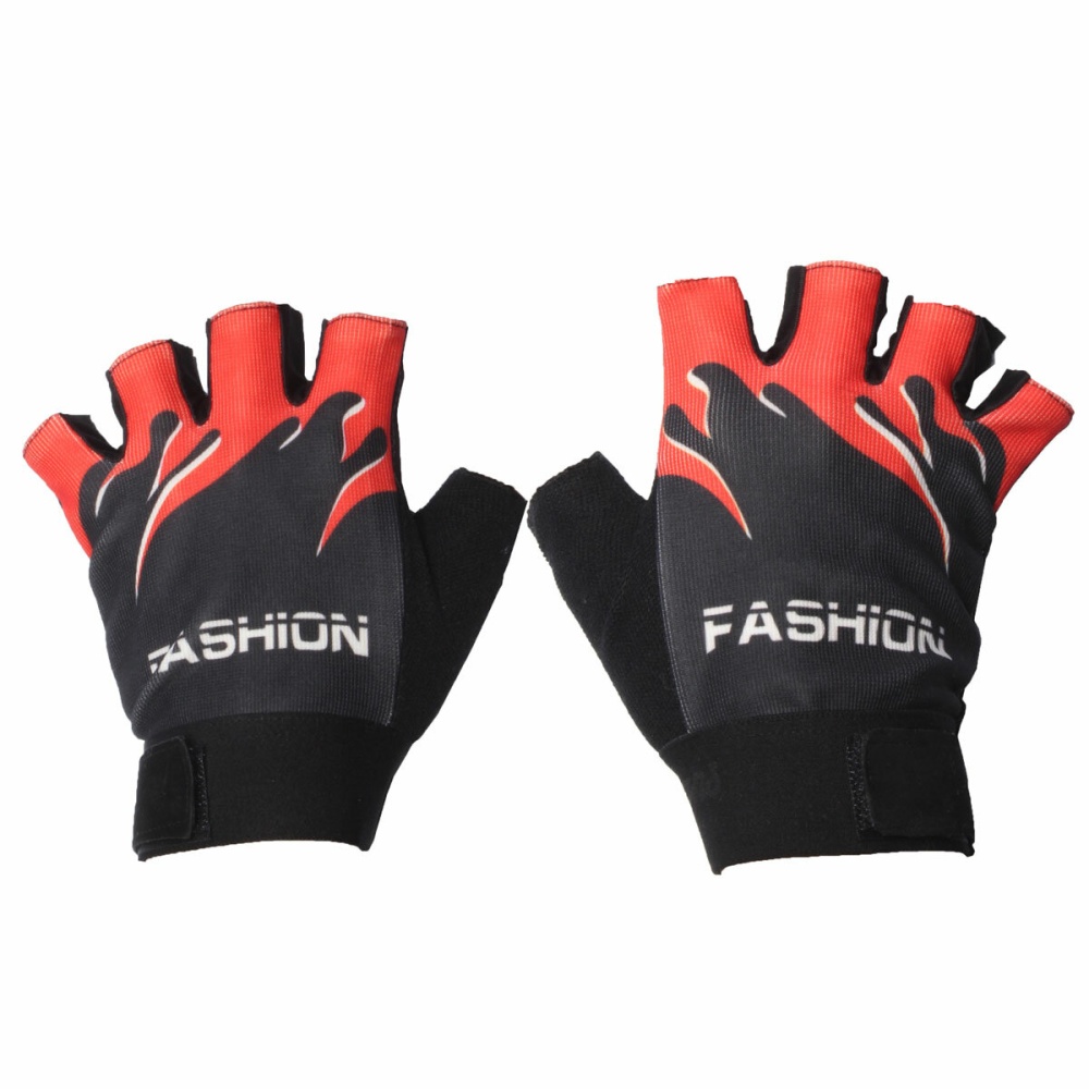 Motorcycle Cycling Half Finger Gloves Sport Mountain Bike Antiskid 4 Colors - Green - Image 2