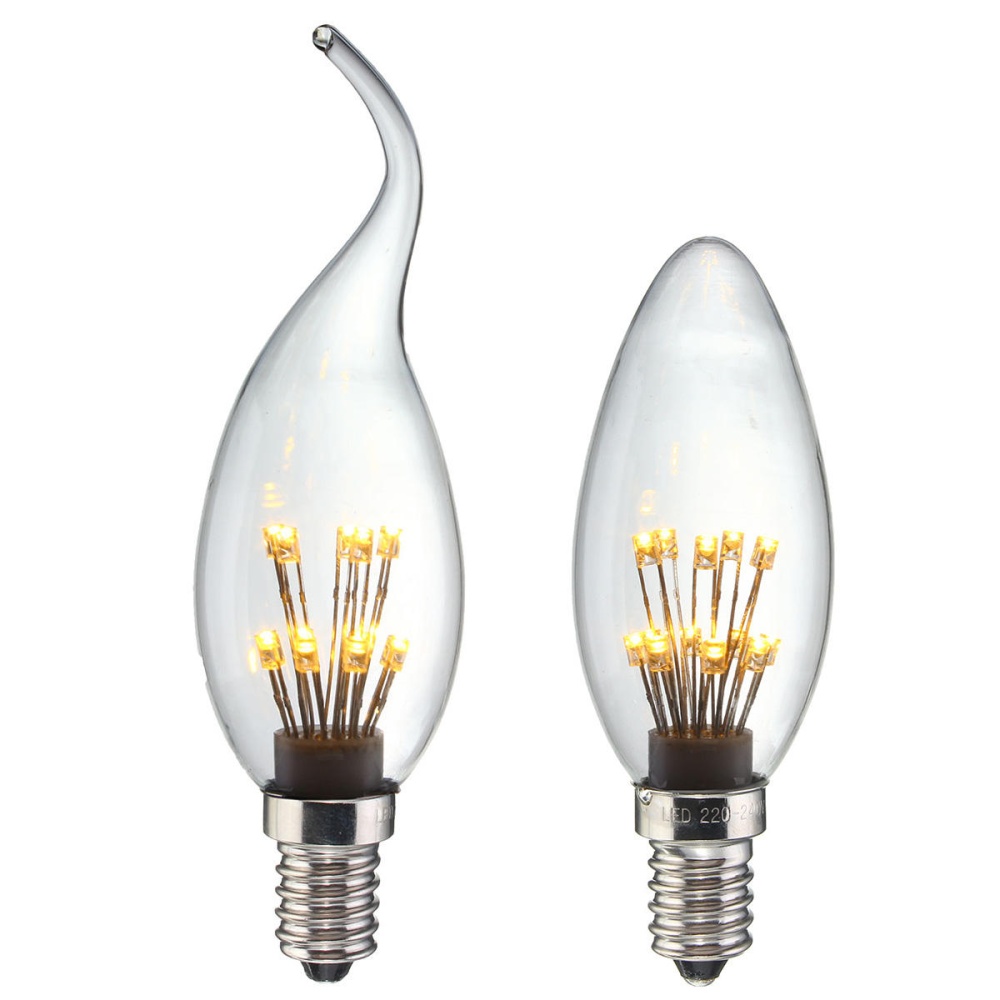 E14 Edision Light 1.5W Star Starry Sky LED Firework Filament Retro Decor  Light Bulb 220V - #1