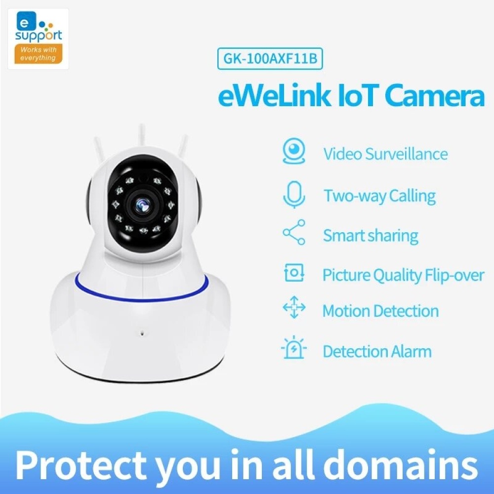 EWeLink Smart Wireless IOT WIFI CCTV 720P IP Camera APP Remote Control Home Night Vision Security Video Surveillance Camera - US Plug - Image 2