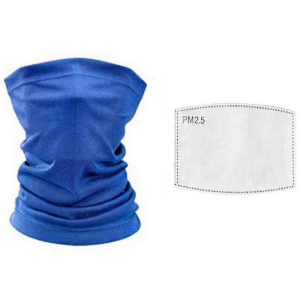 Kids Blue Head Face Neck Gaiter Tube Bandana Scarf Cover Carbon Filters For Motorcycle Racing Outdoor Sports - 03#
