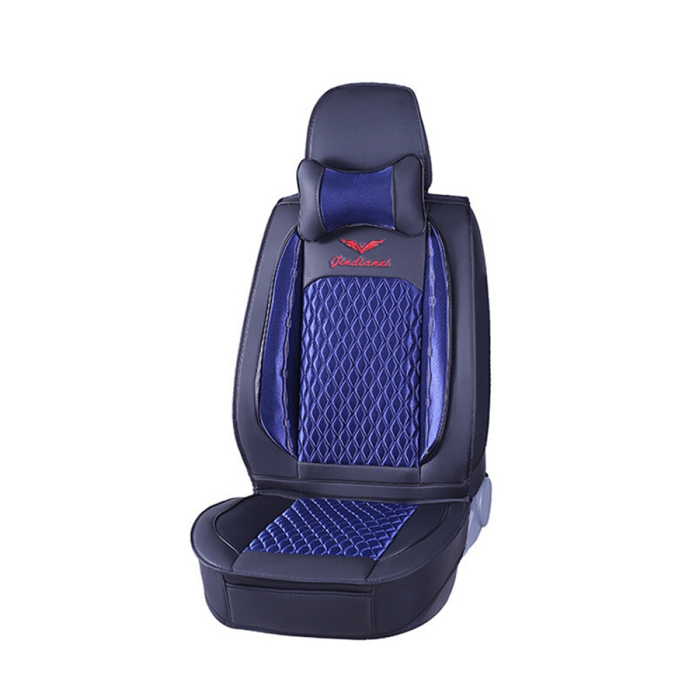 5D Car Seat Cover Breathable PU Leather Full Surround Universal Seat Protector Set - Coffee - Image 2