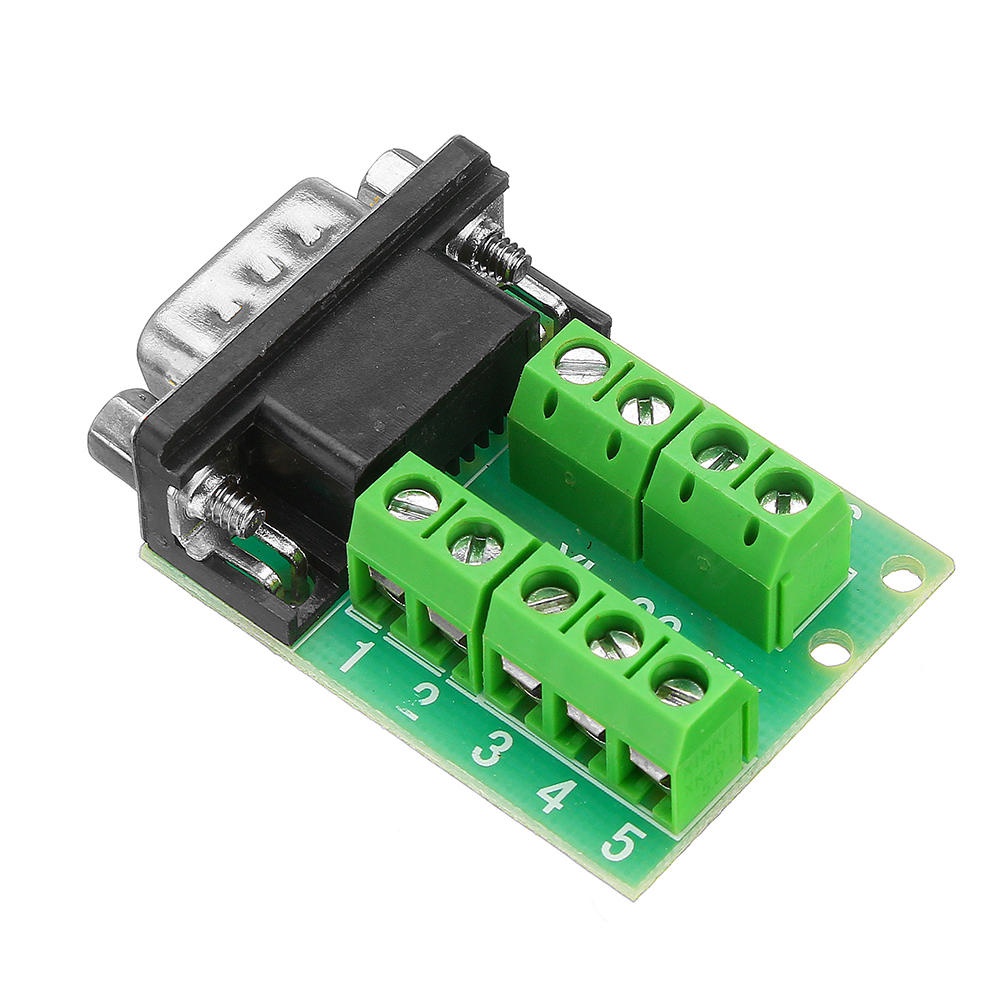 5pcs Male Head RS232 Turn Terminal Serial Port Adapter DB9 Terminal Connector - Image 2