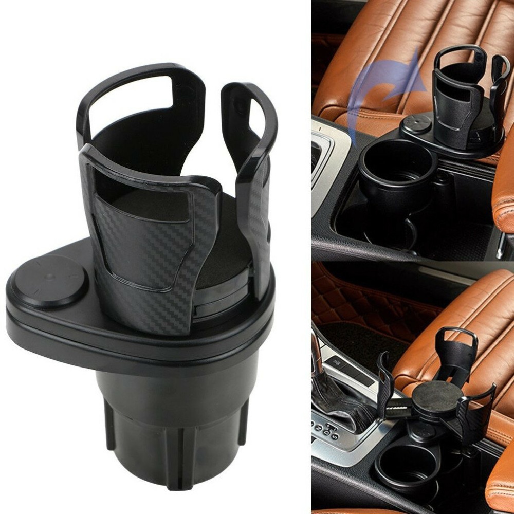 Universal Adjustable Car Dual Cup Holder Rotatable Drink Bottle Holder Multi-function Vehicle Bracket - Image 2