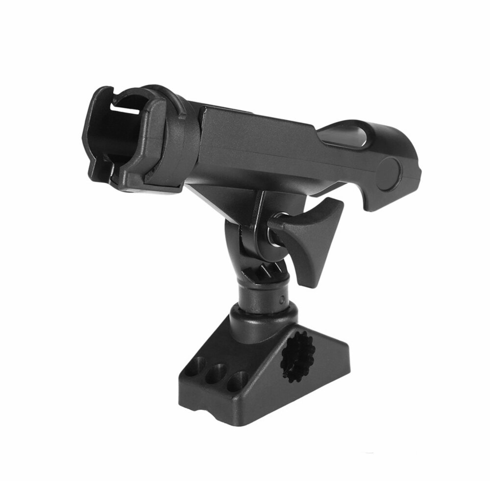 BSET METAL ABS Adjustable Boat Fishing Rod Rack Holder Device Pole Kayak Support Fixer Fix Pole Rotatable Mount Inflatable Accessories - Image 2