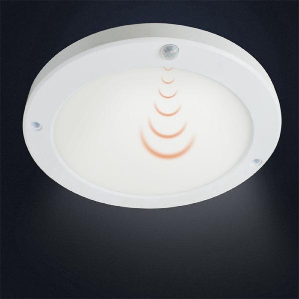 18W LED Ultra Thin Round PIR Motion Sensor Panel Ceiling Light Human Body Induction Down Light - 3000K - Image 2