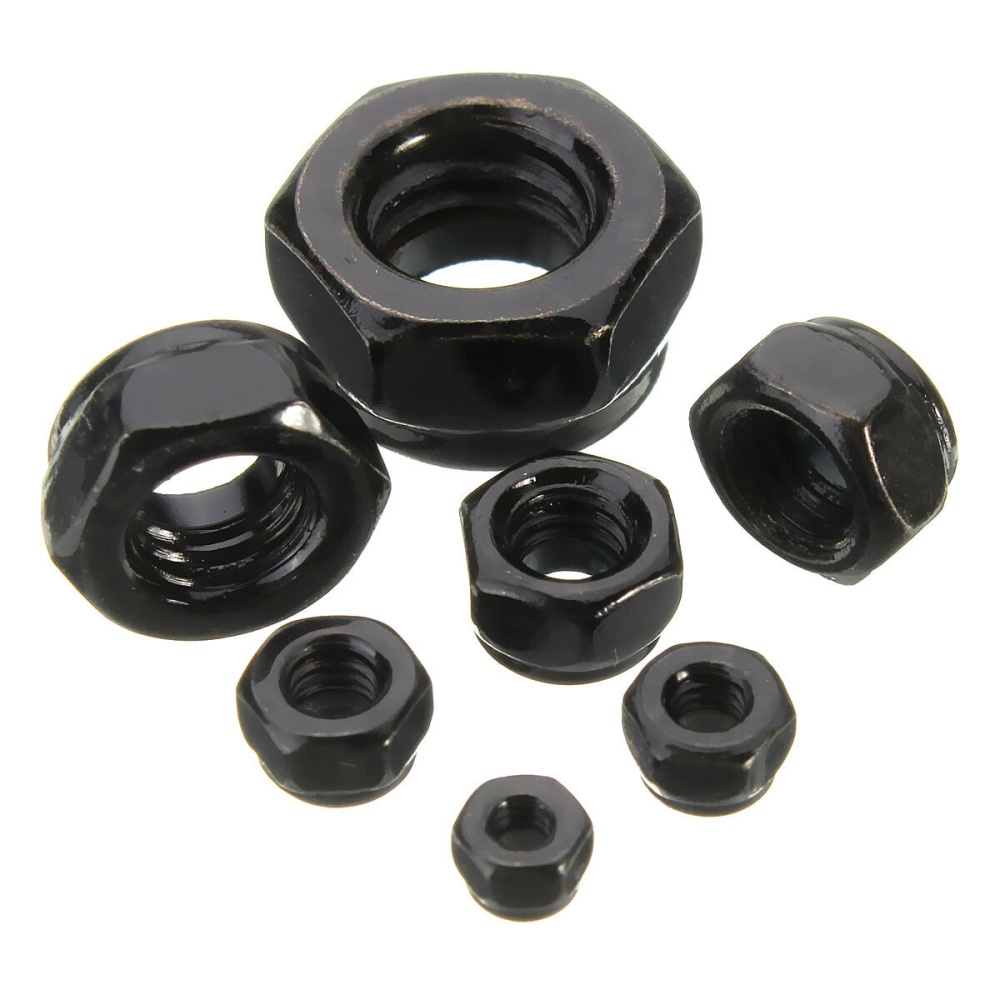 Suleve CS1 50pcs Carbon Steel Self Locking Hex Nut Nylon Insert Lock Nut M2/M2.5/M3/M4/M5/M6/M8/M10/M12 - M2.5 - Image 2