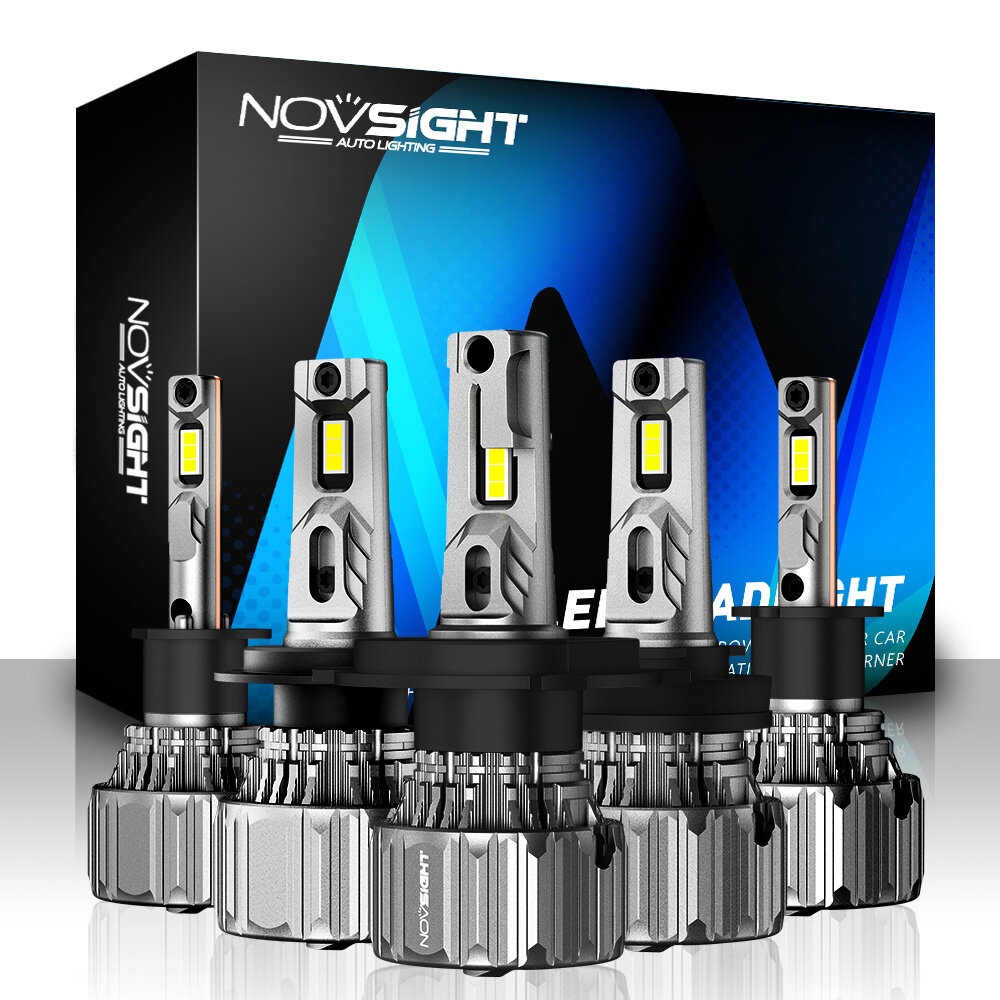 NovSight A500-N50 2PCS 70W Car LED Headlights Bulbs H1 H3 H4 H7 H11 H13 9005 9006 9007 9012 Fog Lamps 15000LM 6500K - H4 - Image 2