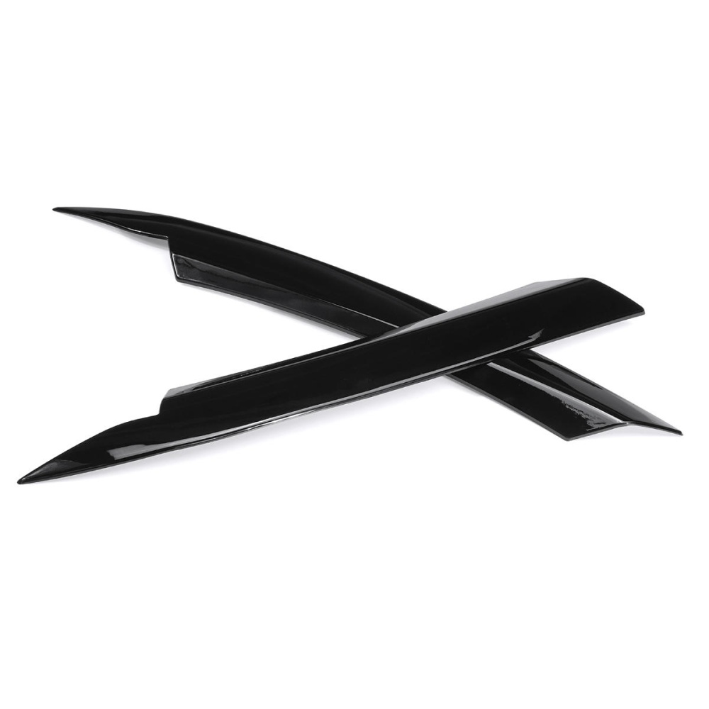 Car Headlight Head Lamp Light Eyelid Eyebrow Stickers Cover Trim For Volkswagen VW Passat B7 2010-2014 - A