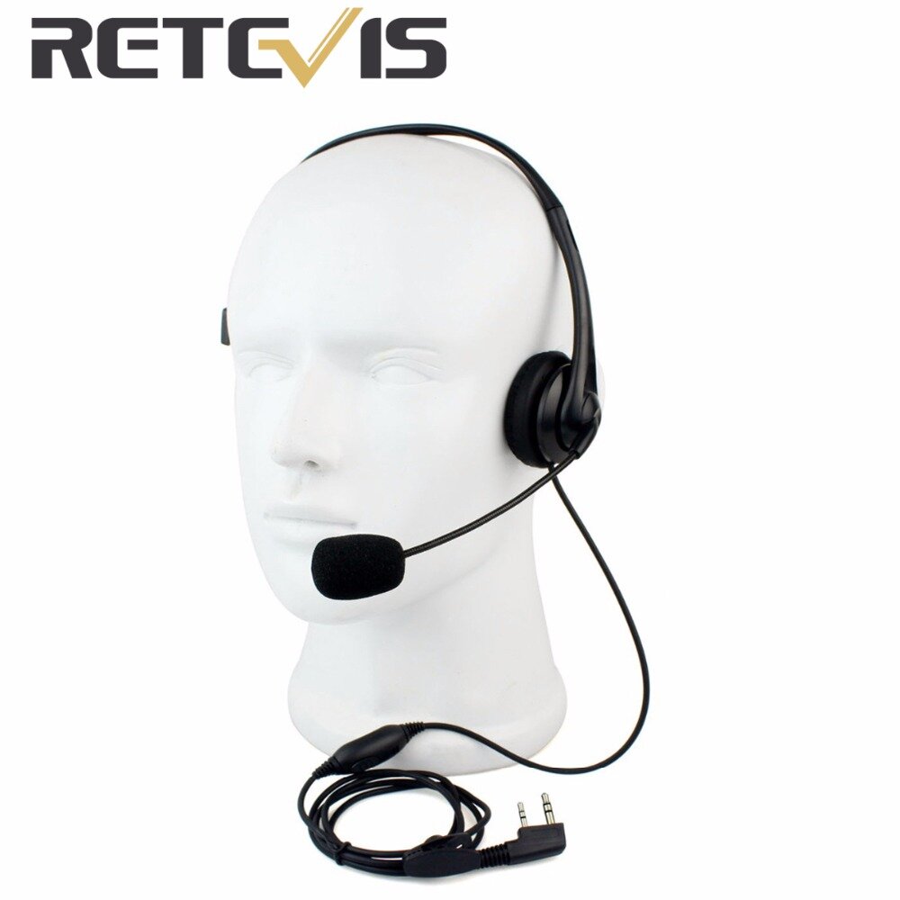 Retevis 2 Pin PTT Mic Headset for Baofeng Walkie Talkie Earpiece Quansheng Puxing TYT C9009A - Image 2