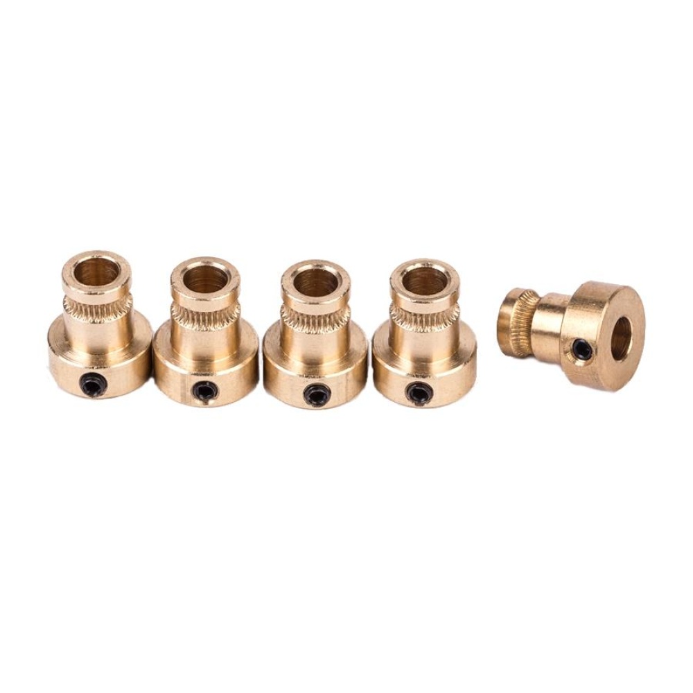 FLSUN® 5PCS 1.75mm Brass Feed Extruder Wheel Drive Gear For Reprap 3D Printer