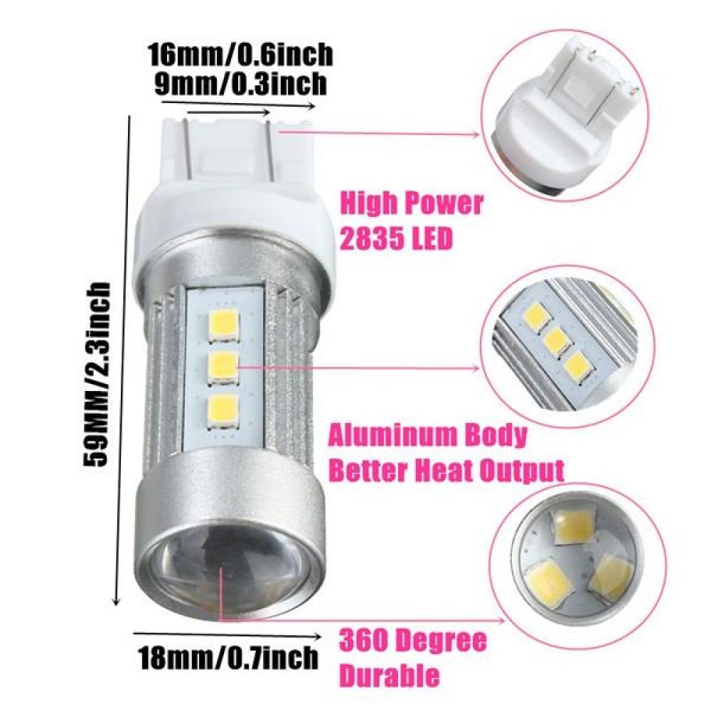 7443 2835SMD 15LED 780LM White Backup Reverse High Power LED Light Bulb - Image 2