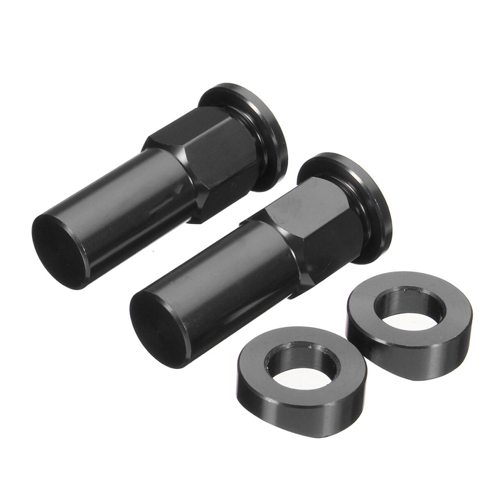 Tusk Rim Lock Nuts Spacer Kit For Honda/Yamaha/Suzuki/Kawasaki/MX/Enduro - Black - Image 2