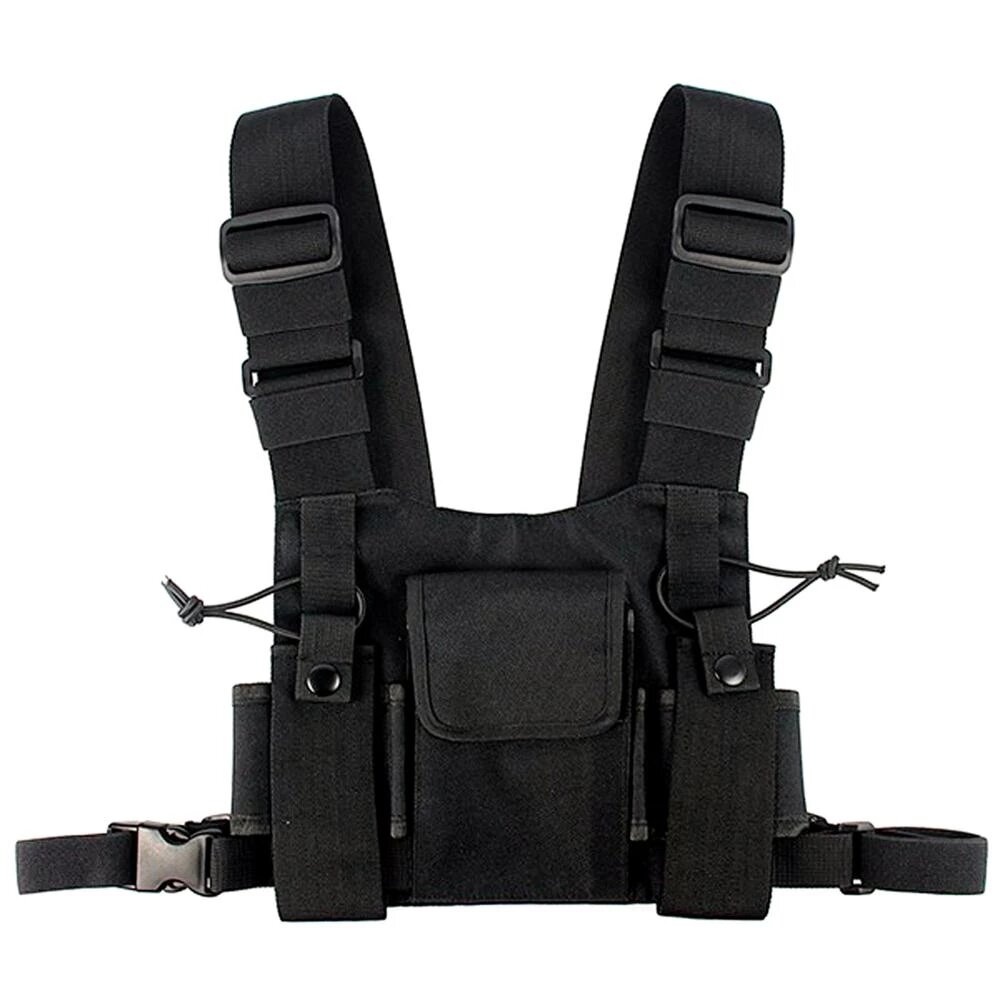 Radio Harness Chest Front Pack Pouch Holster Carry Bag for Baofeng UV-5R UV-82 BF-888S TYT ICOM Walkie Talkie