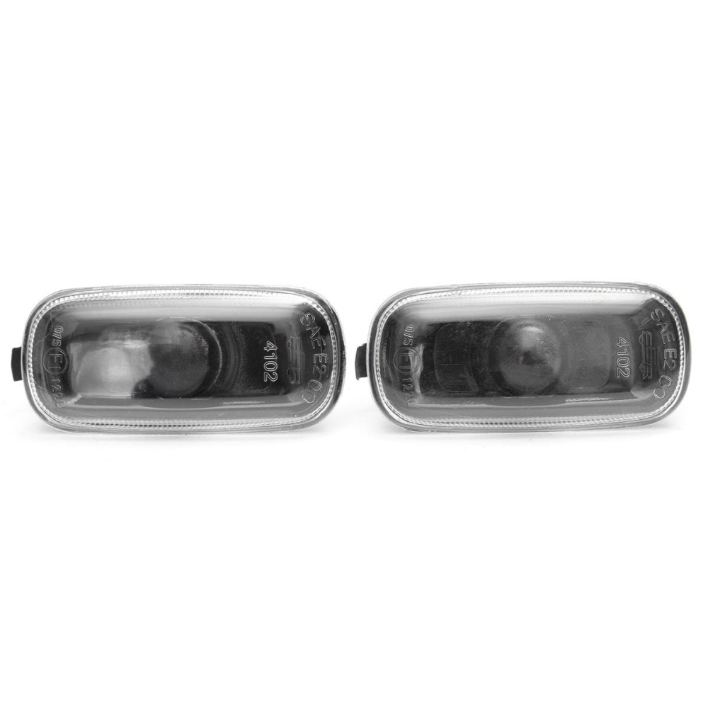 Pair Side Indicator Marker Lights Smoke For AUDI A4 98-05 A6 98-05 8E949127 - Image 2