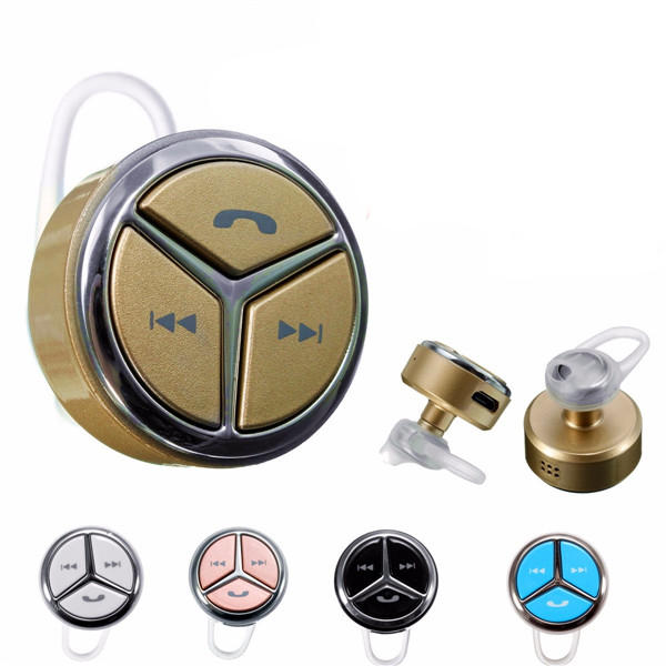 Mini Wireless bluetooth In-Ear Headset Voice Prompt Earphone Stereo Headphone For Iphone Samsung HTC Xiaomi - Pink - Image 2