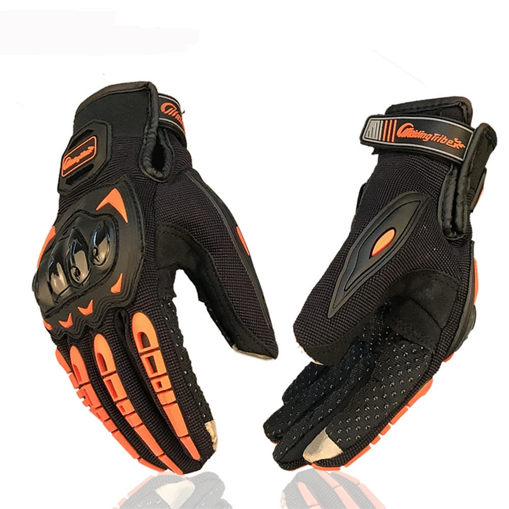 Riding Tribe Motorcycle Motocross Gloves Touch Screen Anticollision Anti-slip Full Finger - L Black - Image 2