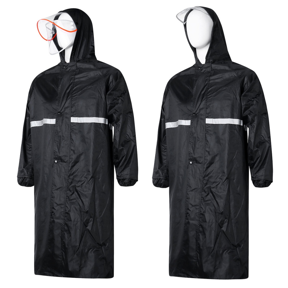 Reflective Waterproof Rainsuit Rain Pants Anti-UV Riding Raincoat Cover With Hat - Single - Image 2