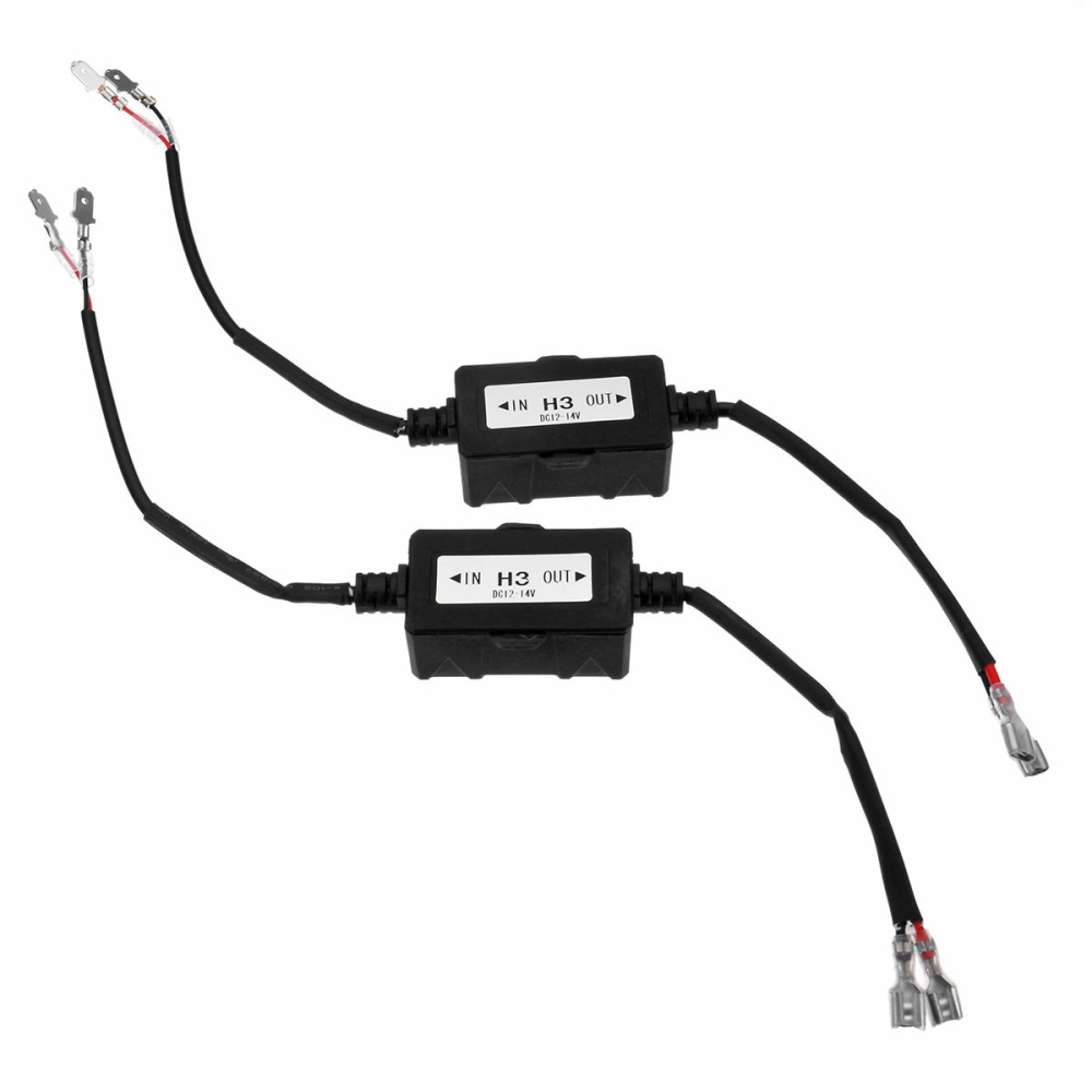 Pair H1 H3 H7 H8 H11 LED HID Car Headlight Decoder Error Free Canbus Anti-Flicker Load Resistor - H3 - Image 2