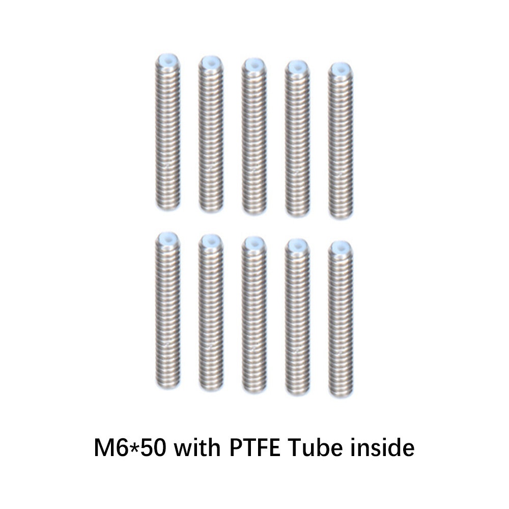 SIMAX3D 5/10PCS M6 Nozzle Throat with PTFE Tube All Models Throat for 1.75mm Filament for 3D Printer - M6*26S 4.1mm 5pcs - Image 2