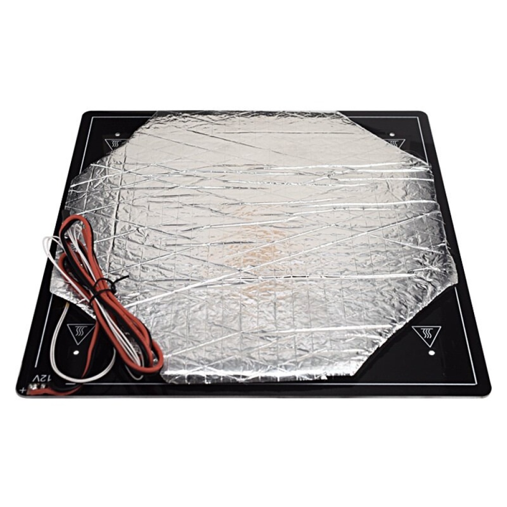 BUJIATE 12V/220W 310*310*3mm Heated Bed Aluminum Substrate Welding Line Complete Set for 3D Printer Accessories