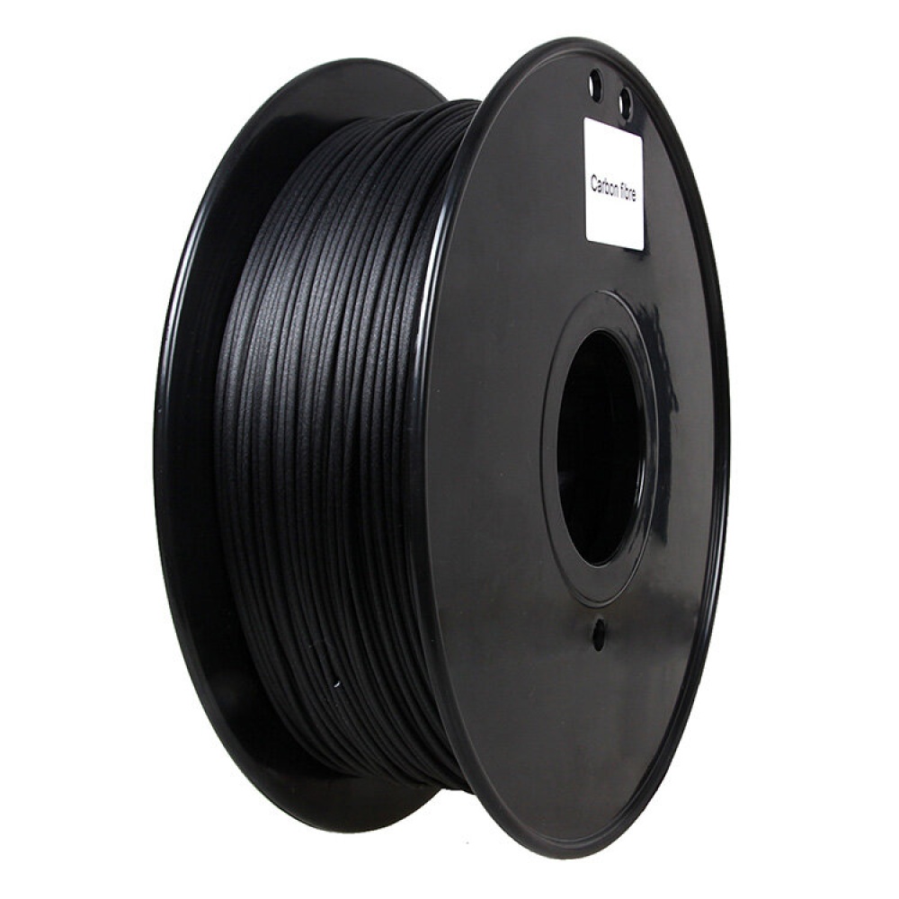 1.75mm 1KG/Roll Carbon Fiber High Strength Toughness PLA Filament for 3D Printer - Black - Image 2