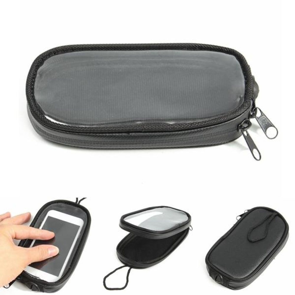 Motorcycle Magnetic Navigation Phone Bag Waterproof Oil Tank Bag - L