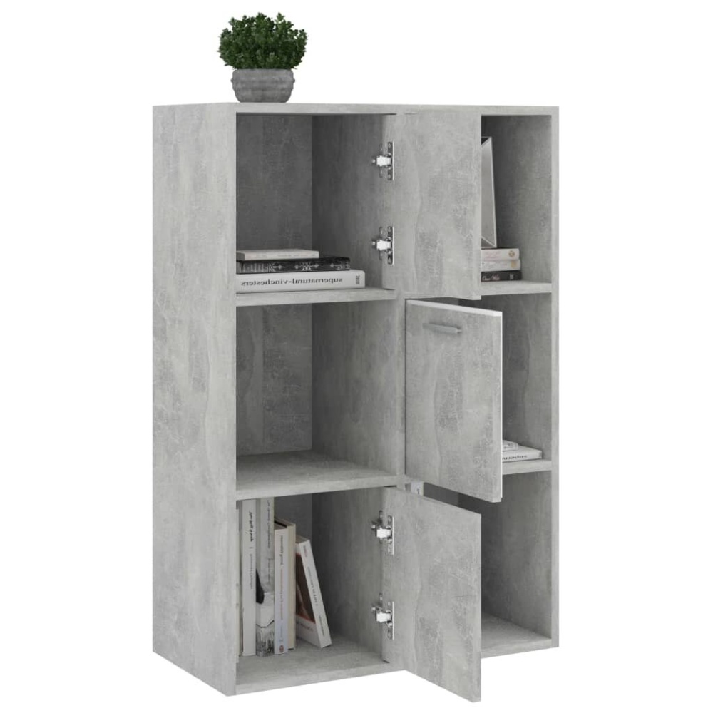 Storage Cabinet Concrete Gray 23.6"x11.6"x35.4" Chipboard - Image 2