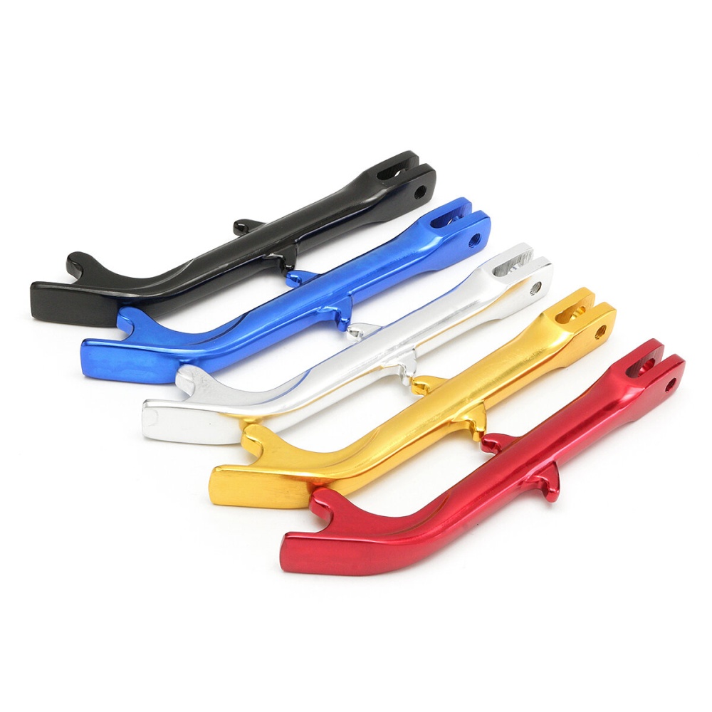 Universal Motorcycle Clamp On Side Kickstand Kickstand Side Stand Support - Yellow
