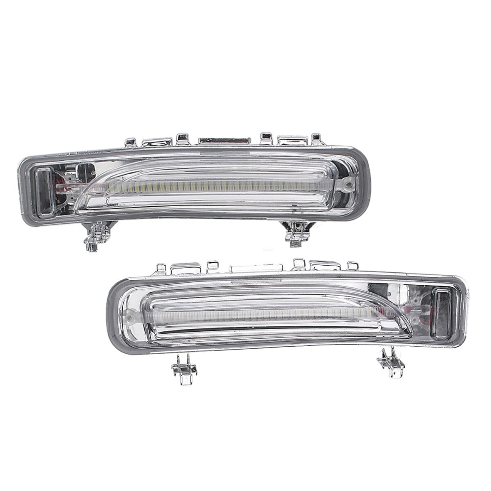 2PCS 33 LED White Daytime Running Driving Lights Turn Signal For Ford Edge 11-14 - Image 2