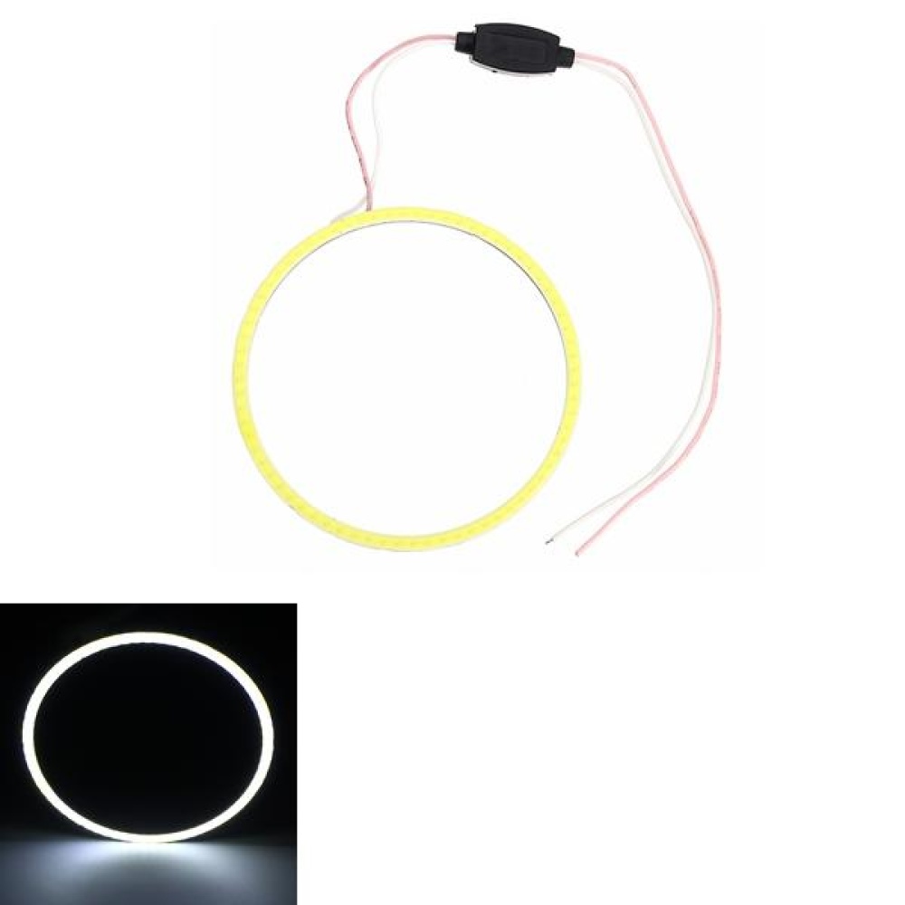 Circle Fog Lights DC 12V 24V 60-120mm COB Angel Eyes LED Light For Motorcycle Car - 70mm