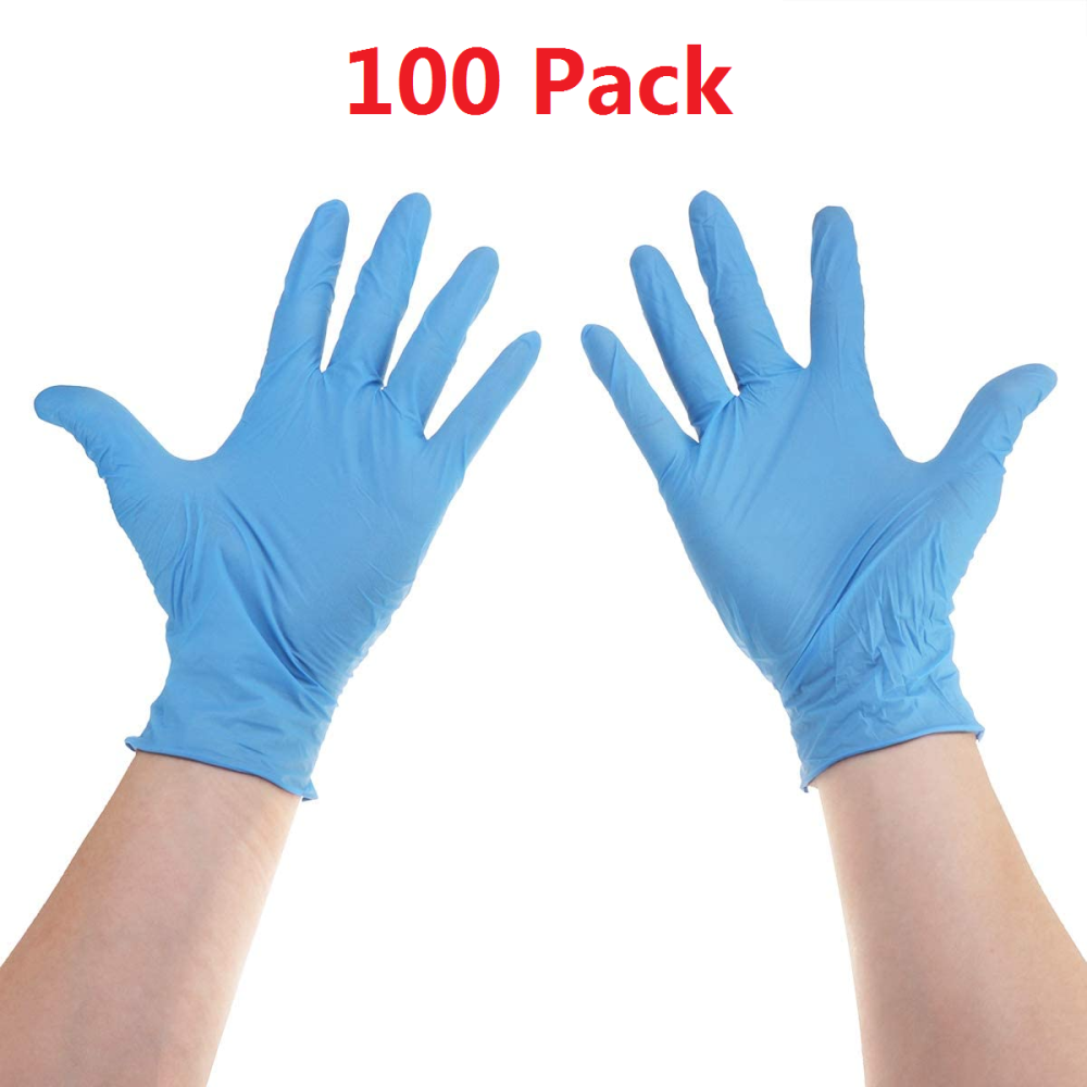 100 Pcs Gloves Disposable Powder Free Latex Free Household Cleaning USA in Stock - S - Image 2