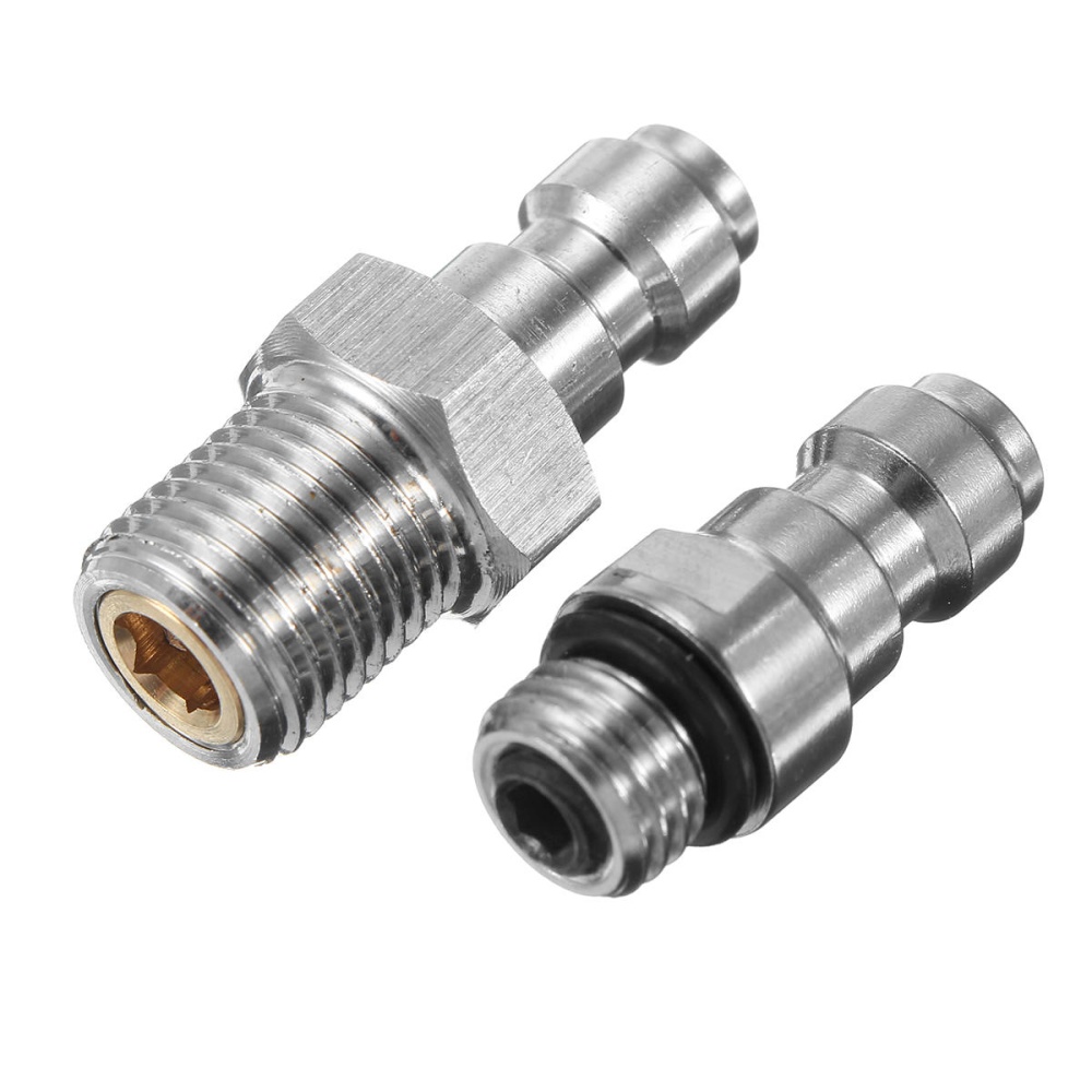 M8x1.0 Threads PCP Fill Nipple Stainless Steel 8mm Air Tank One Way Foster Fitting Screwed Joint - M10 - Image 2