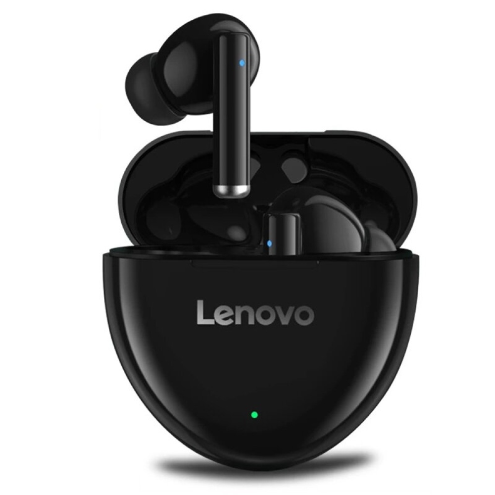 Lenovo HT06 TWS Wireless Earbuds bluetooth 5.1 Earphone Stereo Dual Mic Noise Cancelling Touch Control Sports Headphone - Black