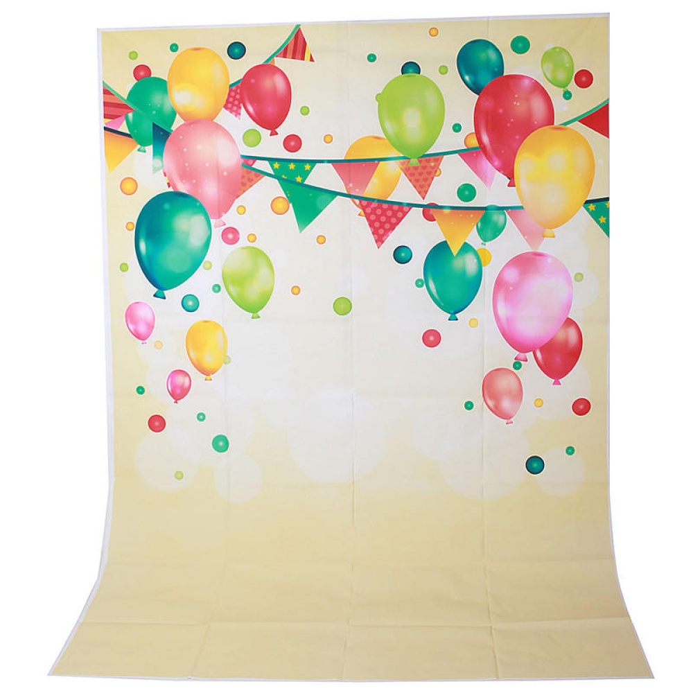 5x7FT Vinyl Colorful Balloon Photography Backdrop Background Studio Prop - Image 2