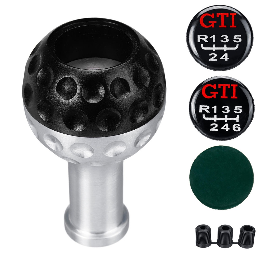 5/6 Speed Gear Shift Knob with 8/10/12mm Adapters Aluminium Universal for VW Scirocco/Jett/Golf - Blue - Image 2